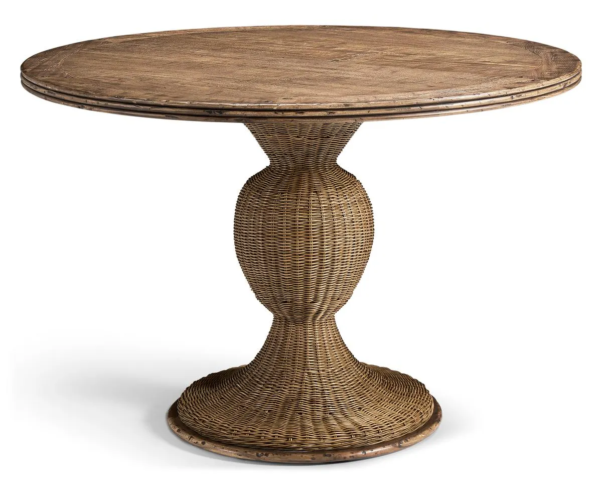 Jonathan Charles 491329-C012 Palm Court Rattan Round Table 46" Jonathan Charles 491329-C012 Palm Court Rattan Round Table 46"