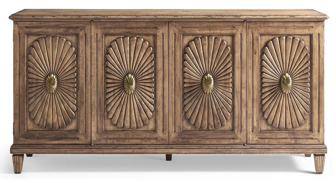 Jonathan Charles 491336-PCA Palm Court Starburst Sideboard Jonathan Charles 491336-PCA Palm Court Starburst Sideboard
