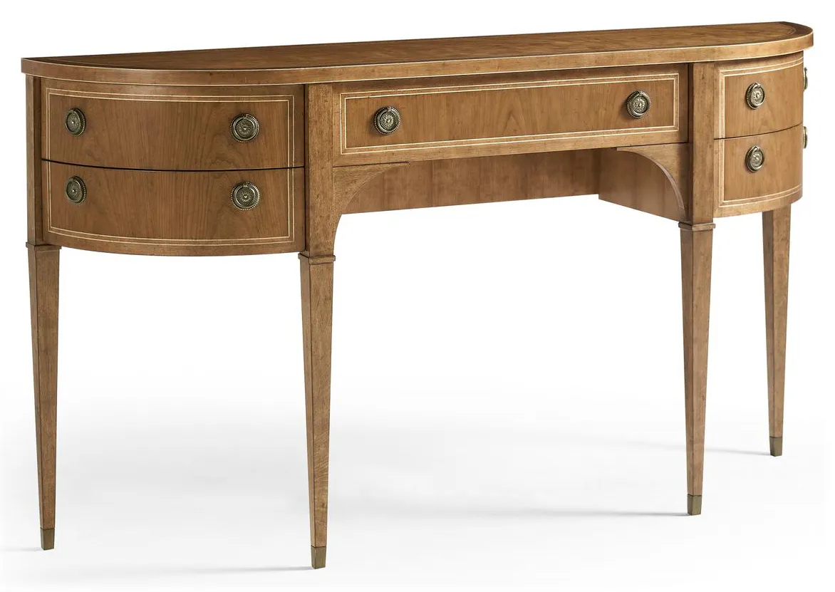 Jonathan Charles 496224-SBC Sundial Demilune Console Table Jonathan Charles 496224-SBC Sundial Demilune Console Table
