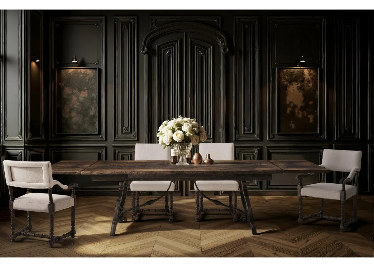 Jonathan Charles 491348-BCL-86L Caldera Rectangular Dining Table 86" Jonathan Charles 491348-BCL-86L Caldera Rectangular Dining Table 86"