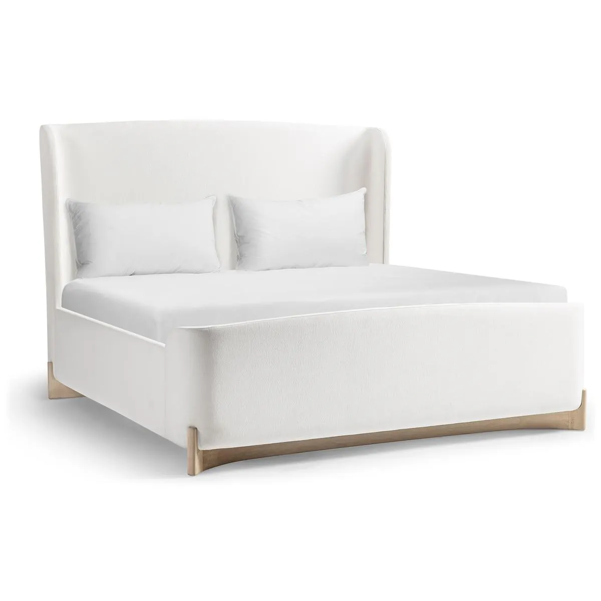 Jonathan Charles 500600-BLO-C-F067 Keel Upholstered Cali King Bed