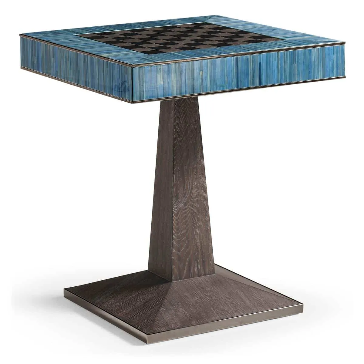 Jonathan Charles 500606-ABS Sapphire Straw Game Table