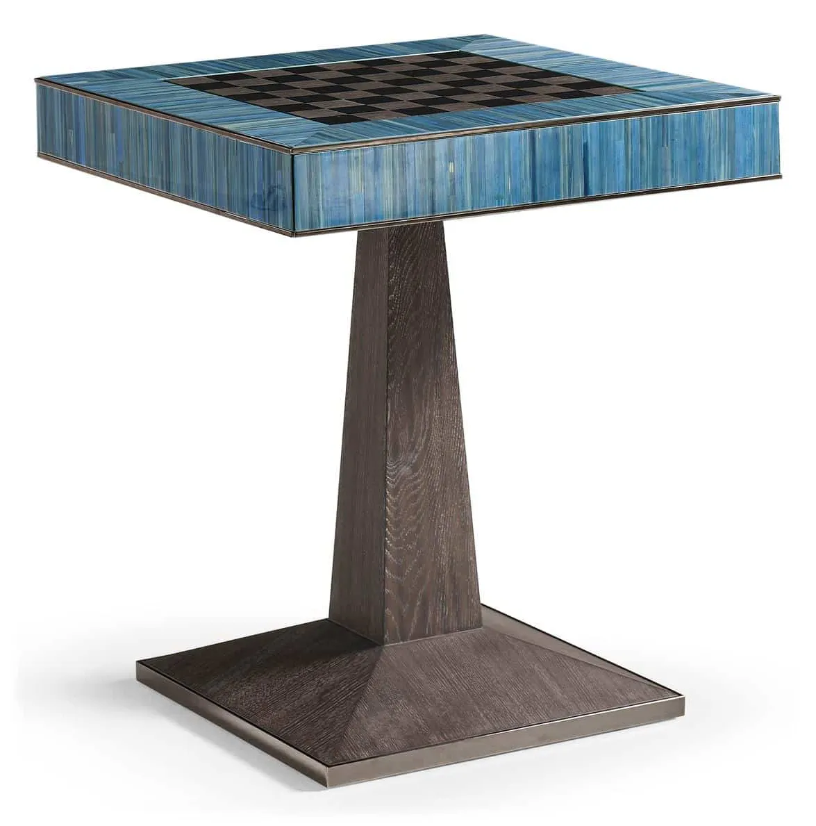 Jonathan Charles 500606-ABS Sapphire Straw Game Table Jonathan Charles 500606-ABS Sapphire Straw Game Table