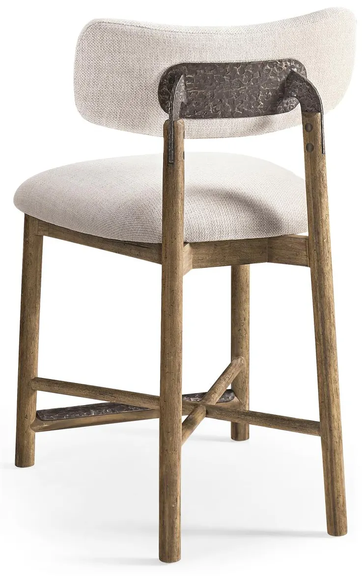 Jonathan Charles 491349-TLA-CS-F075 Stone Ridge Upholstered Counter Stool Jonathan Charles 491349-TLA-CS-F075 Stone Ridge Upholstered Counter Stool