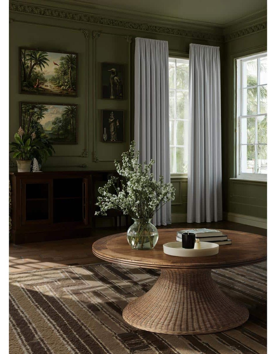 Jonathan Charles 491331-C012 Palm Court Rattan Coffee Table Jonathan Charles 491331-C012 Palm Court Rattan Coffee Table