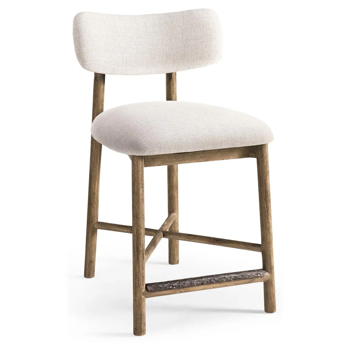 Jonathan Charles 491349-TLA-CS-F075 Stone Ridge Upholstered Counter Stool