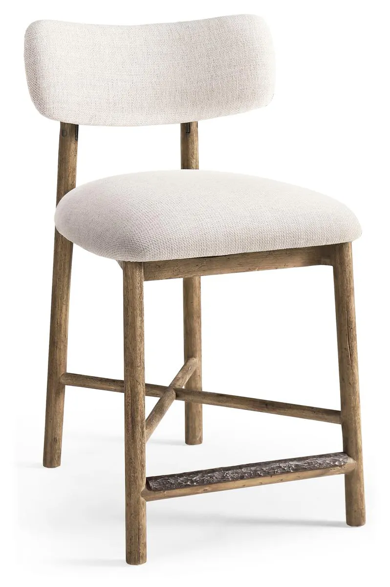 Jonathan Charles 491349-TLA-CS-F075 Stone Ridge Upholstered Counter Stool Jonathan Charles 491349-TLA-CS-F075 Stone Ridge Upholstered Counter Stool