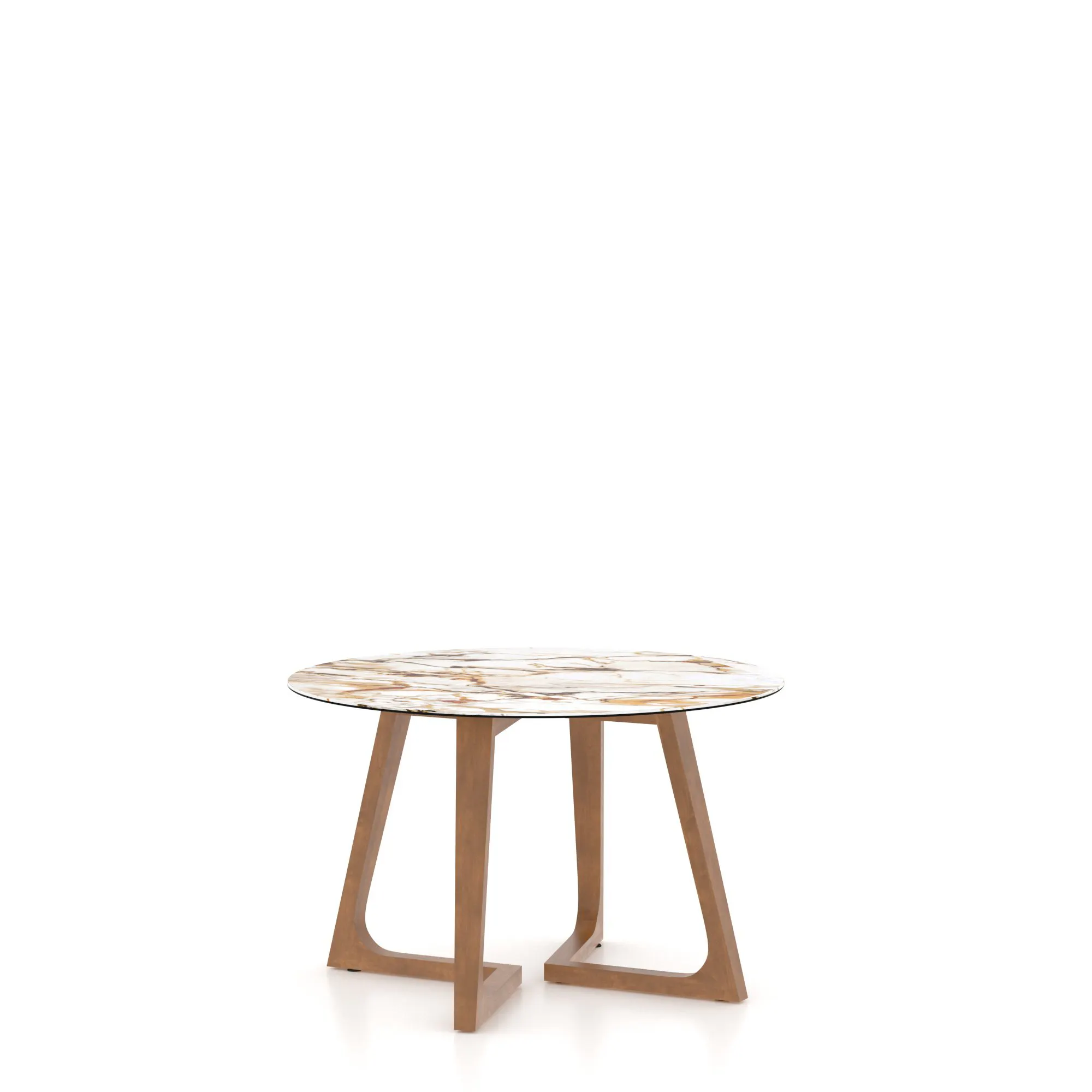 Canadel PRN04848W225MMONF Round Porcelain Table – Base MN