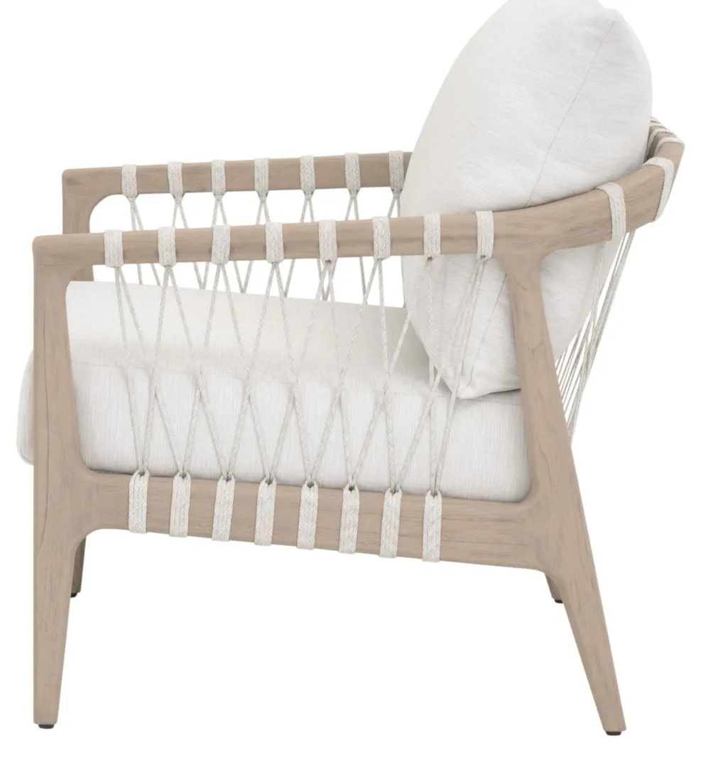 Essentials For Living 6801.WHT/WHT/W-ET Pacific Outdoor Club Chair Essentials For Living 6801.WHT/WHT/W-ET Pacific Outdoor Club Chair