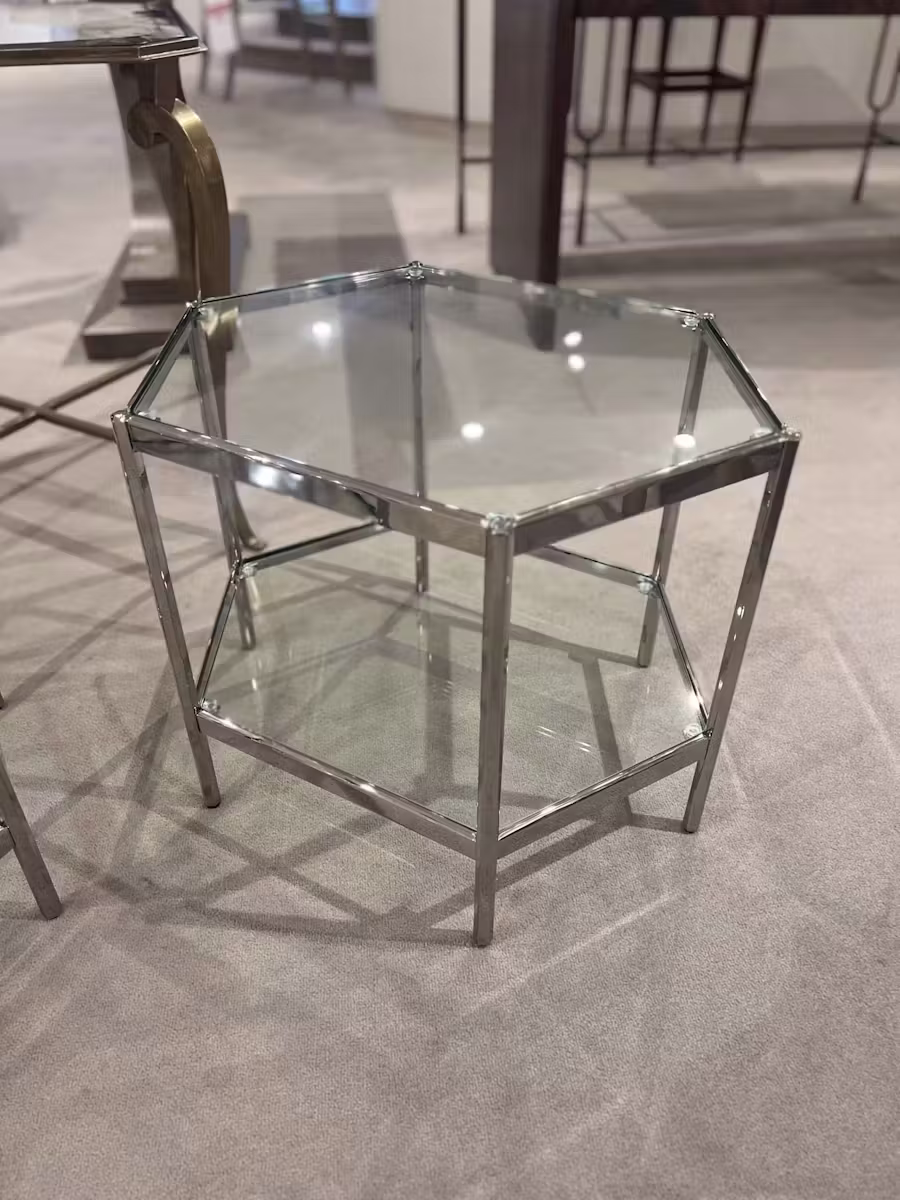 Century AEA-646-1/30 Dax Side Table w/Glass Top Century AEA-646-1/30 Dax Side Table w/Glass Top