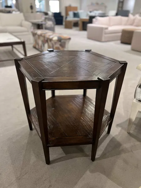 Maitland-Smith HM1041/120 Dudley Hexagonal Lamp Table Maitland-Smith HM1041/120 Dudley Hexagonal Lamp Table