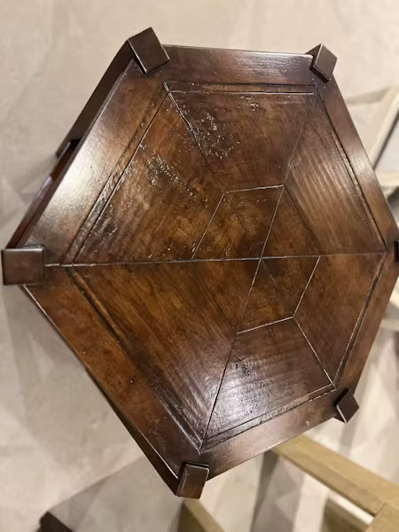 Maitland-Smith HM1041/120 Dudley Hexagonal Lamp Table Maitland-Smith HM1041/120 Dudley Hexagonal Lamp Table