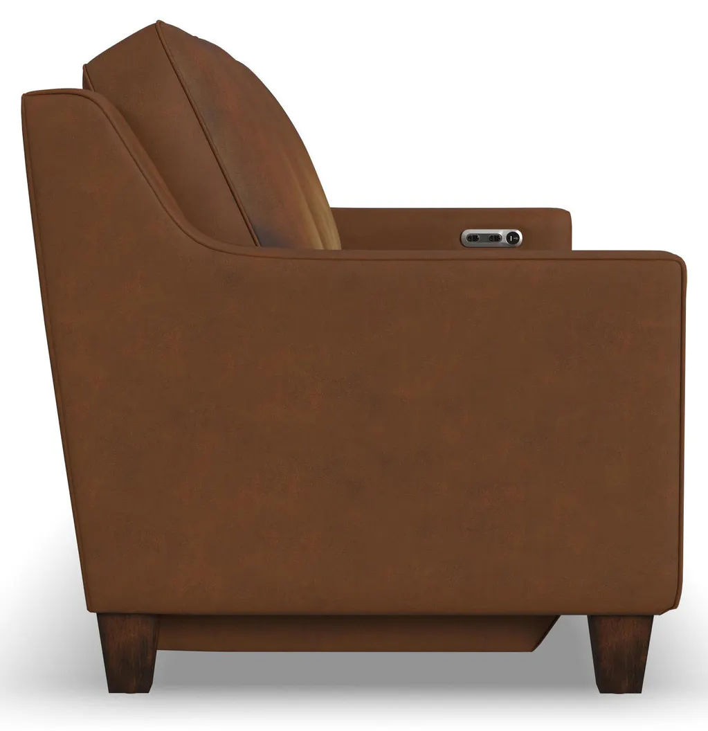 Flexsteel Q3010-620M-70572 Finley Leather Power Inclining Sofa Flexsteel Q3010-620M-70572 Finley Leather Power Inclining Sofa