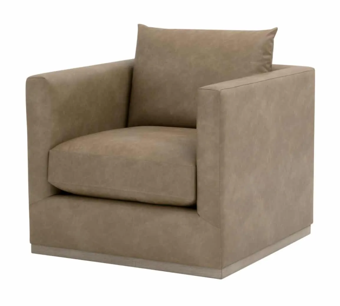 Essentials For Living 6608.IVT/NG Siena Plinth Base Swivel Club Chair