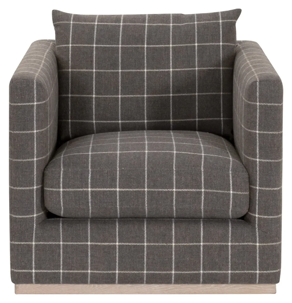 Essentials For Living 6608.WSTL/NG Siena Plinth Base Swivel Club Chair Essentials For Living 6608.WSTL/NG Siena Plinth Base Swivel Club Chair