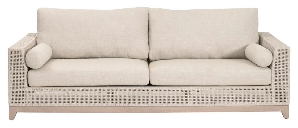 Essentials For Living 6843.OAT/ECR/W-ET Tropez Outdoor 90" Sofa Essentials For Living 6843.OAT/ECR/W-ET Tropez Outdoor 90" Sofa