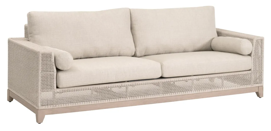 Essentials For Living 6843.OAT/ECR/W-ET Tropez Outdoor 90" Sofa Essentials For Living 6843.OAT/ECR/W-ET Tropez Outdoor 90" Sofa