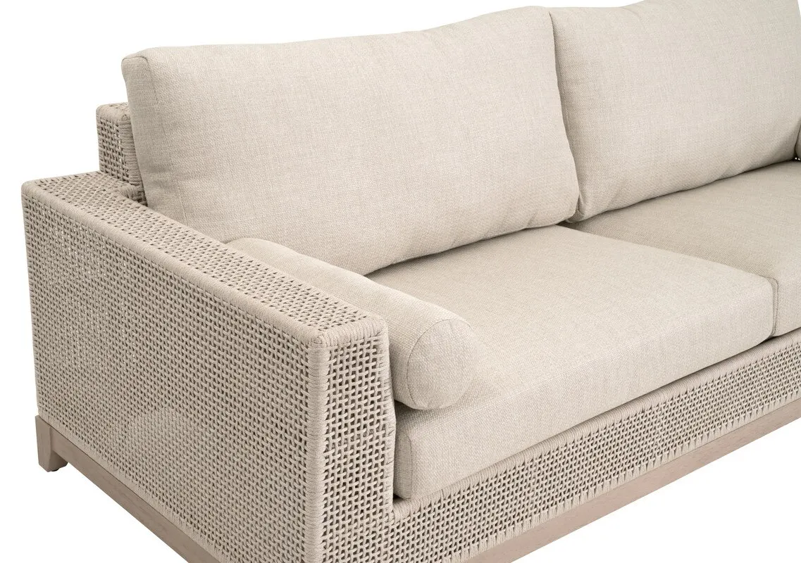 Essentials For Living 6843.OAT/ECR/W-ET Tropez Outdoor 90" Sofa Essentials For Living 6843.OAT/ECR/W-ET Tropez Outdoor 90" Sofa