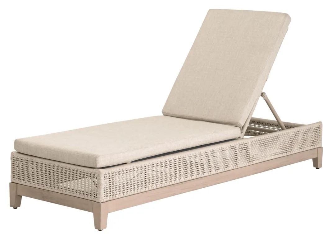 Essentials For Living 6845-NS.OAT/ECR/W-ET Tropez Outdoor Chaise Lounge Essentials For Living 6845-NS.OAT/ECR/W-ET Tropez Outdoor Chaise Lounge