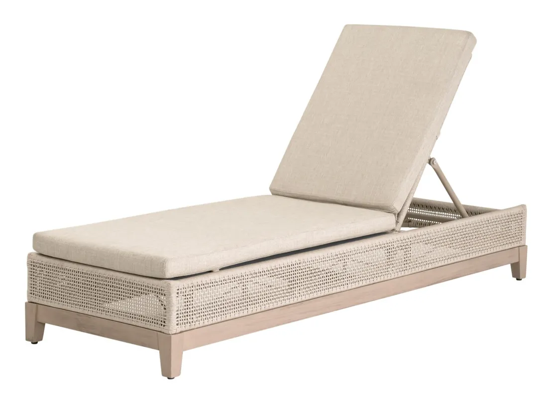 Essentials For Living 6845-NS.OAT/ECR/W-ET Tropez Outdoor Chaise Lounge Essentials For Living 6845-NS.OAT/ECR/W-ET Tropez Outdoor Chaise Lounge