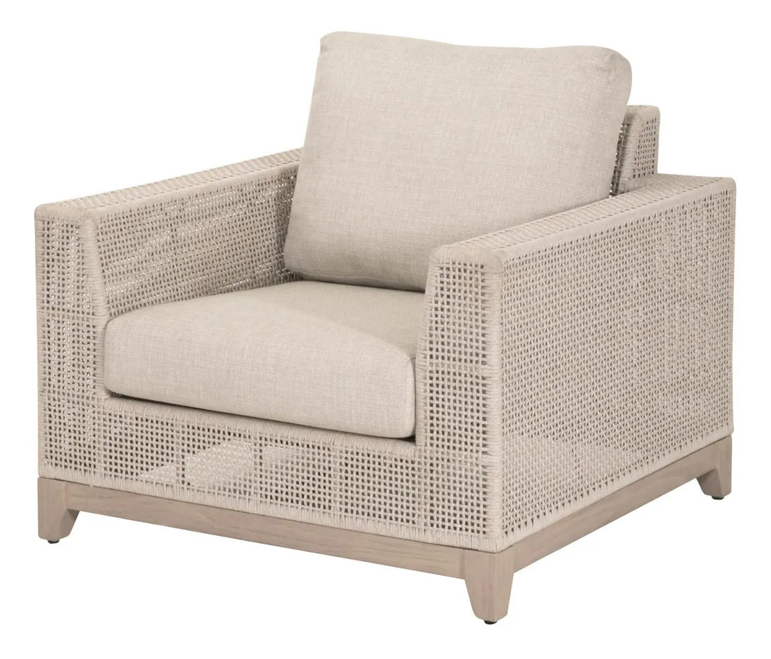 Essentials For Living 6843-1.OAT/ECR/W-ET Tropez Outdoor Sofa Chair Essentials For Living 6843-1.OAT/ECR/W-ET Tropez Outdoor Sofa Chair