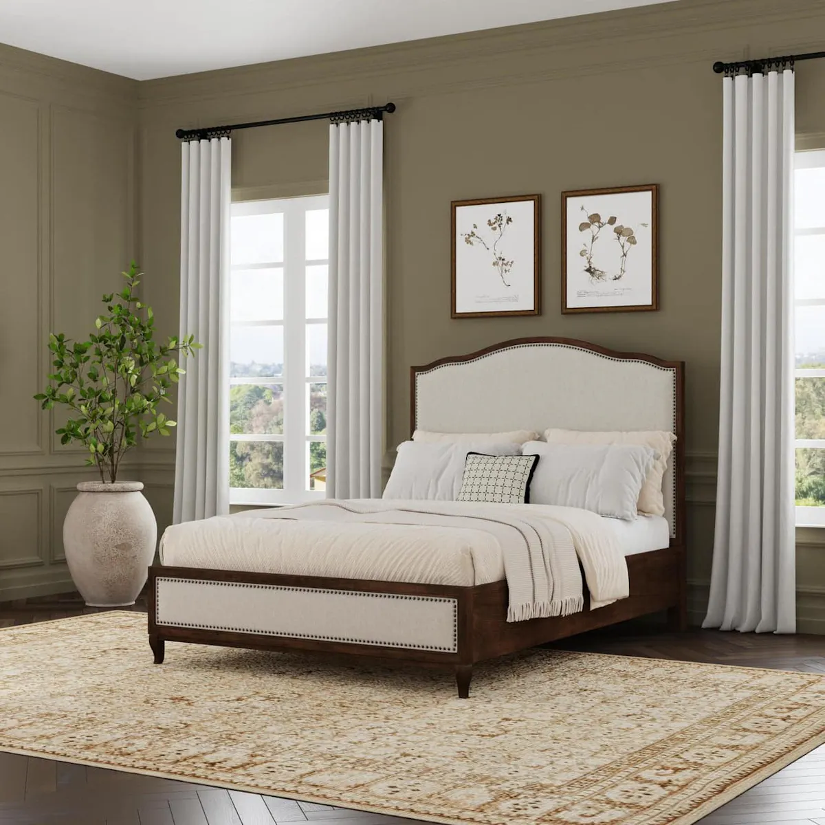 Flexsteel W1042-90Q Bellevue Queen Bed Flexsteel W1042-90Q Bellevue Queen Bed