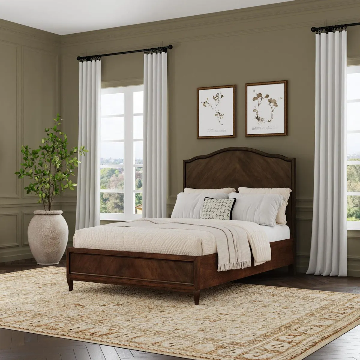 Flexsteel W1042-91Q Bellevue Queen Bed Flexsteel W1042-91Q Bellevue Queen Bed