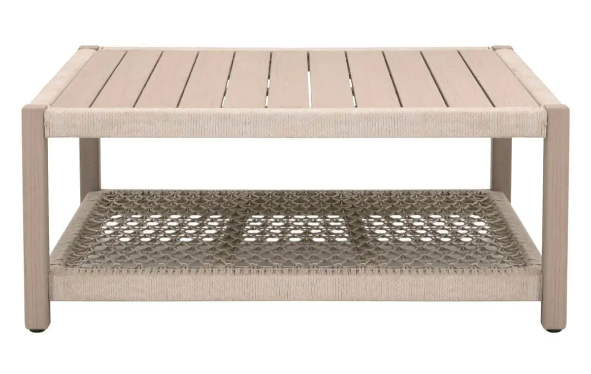 Essentials For Living 6870SQ.OAT/W-ET Wrap Outdoor Square Coffee Table