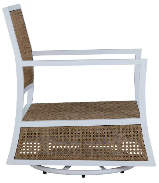 Summer Classics 1544 Bermuda Aluminum and Cane Glider Lounge Summer Classics 1544 Bermuda Aluminum and Cane Glider Lounge