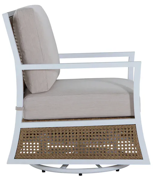 Summer Classics 1544 Bermuda Aluminum and Cane Glider Lounge Summer Classics 1544 Bermuda Aluminum and Cane Glider Lounge