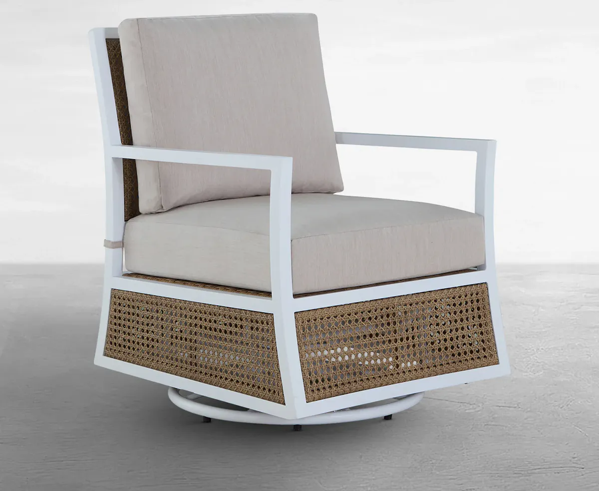 Summer Classics 1544 Bermuda Aluminum and Cane Glider Lounge Summer Classics 1544 Bermuda Aluminum and Cane Glider Lounge