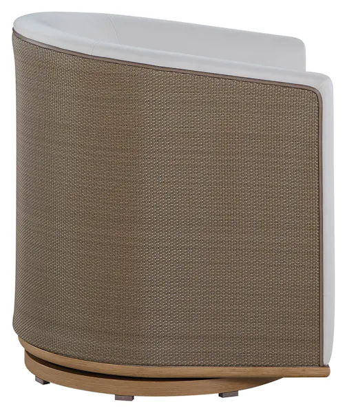 Summer Classics 1551 Tahoe Natural Weave Marine Grade Vinyl Swivel Arm Chair Summer Classics 1551 Tahoe Natural Weave Marine Grade Vinyl Swivel Arm Chair