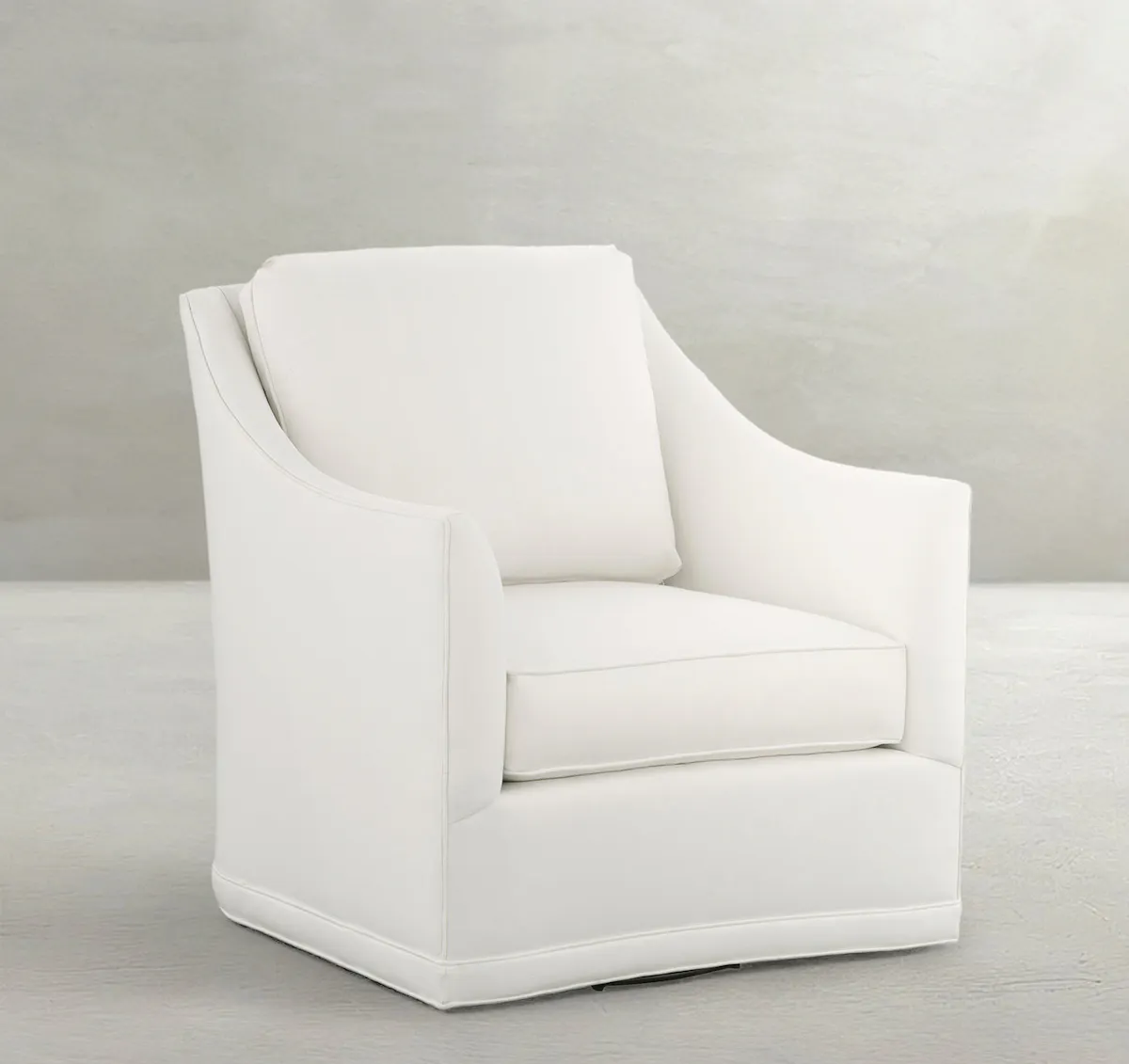 Summer Classics SCH-1005 Baldwin Upholstered Swivel Chair - Swoop Arms Summer Classics SCH-1005 Baldwin Upholstered Swivel Chair - Swoop Arms