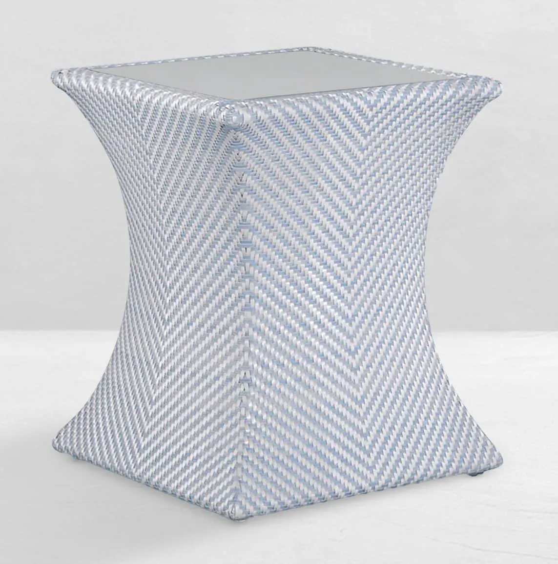 Summer Classics 1526 Bari N-Dura Resin Wicker Outdoor Round Square End Table