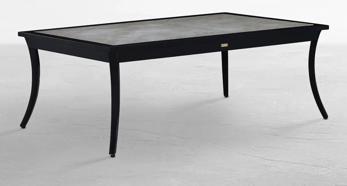 Summer Classics 1539 Bermuda Aluminum with Porcelain Top Rectangle Coffee Table Summer Classics 1539 Bermuda Aluminum with Porcelain Top Rectangle Coffee Table
