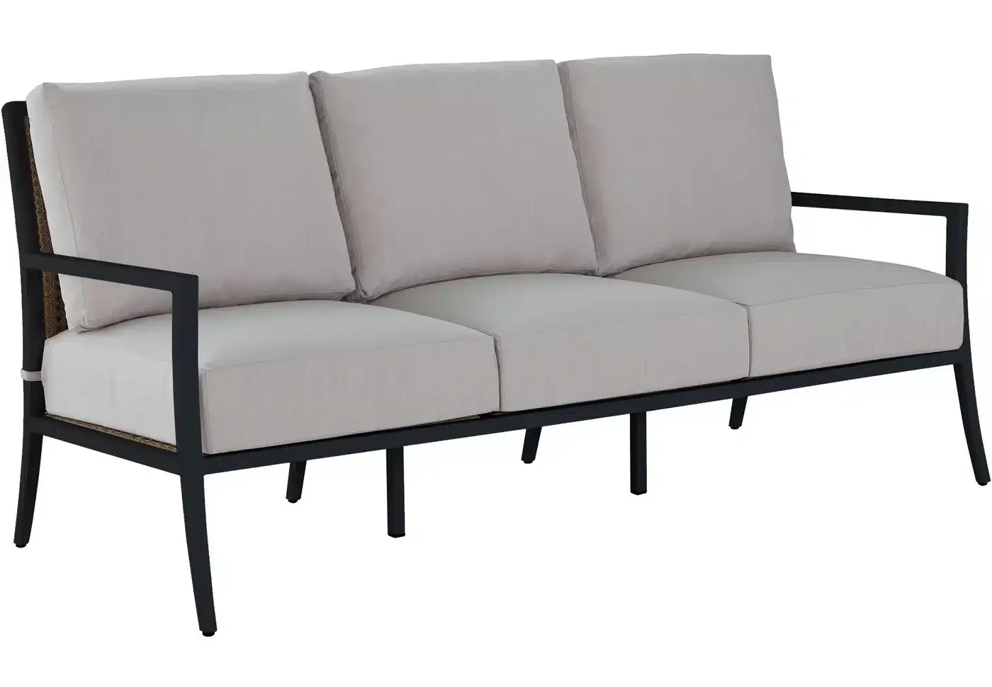 Summer Classics 1543 Bermuda Aluminum and Cane Sofa