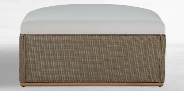 Summer Classics 1549 Tahoe Natural Weave Marine Grade Vinyl Ottoman Summer Classics 1549 Tahoe Natural Weave Marine Grade Vinyl Ottoman
