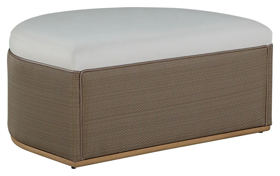 Summer Classics 1549 Tahoe Natural Weave Marine Grade Vinyl Ottoman Summer Classics 1549 Tahoe Natural Weave Marine Grade Vinyl Ottoman