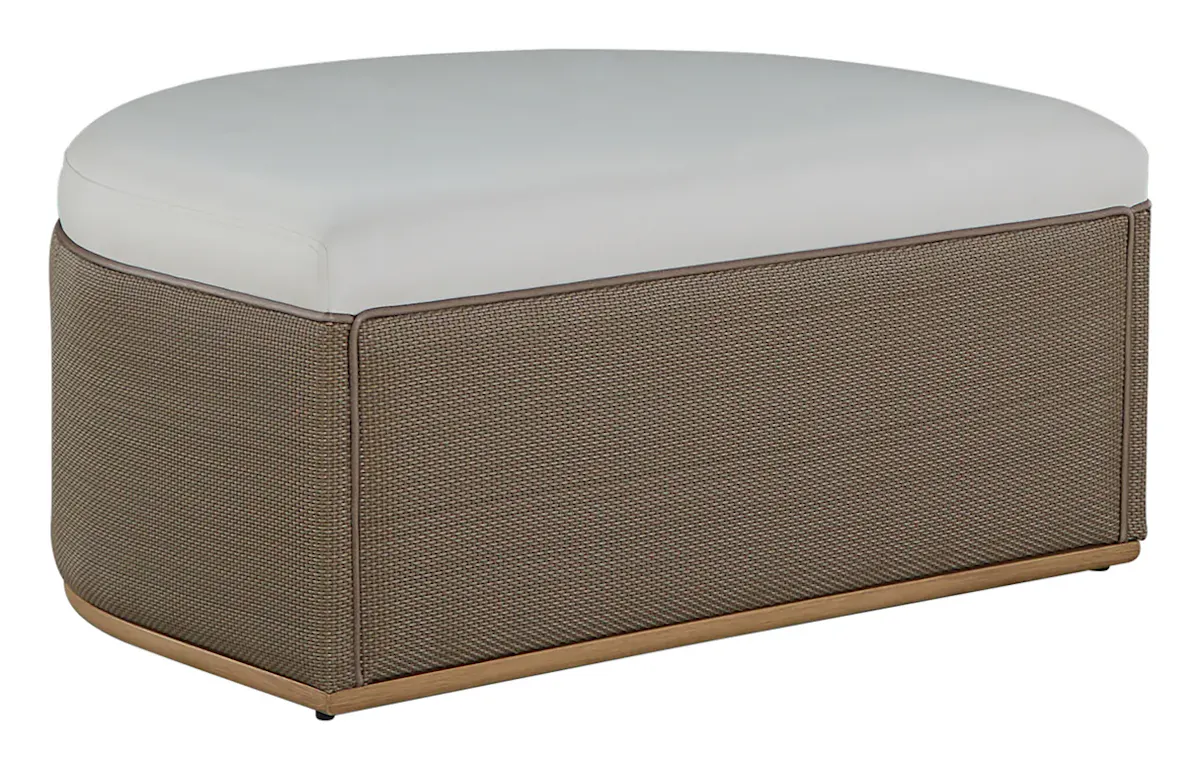 Summer Classics 1549 Tahoe Natural Weave Marine Grade Vinyl Ottoman Summer Classics 1549 Tahoe Natural Weave Marine Grade Vinyl Ottoman
