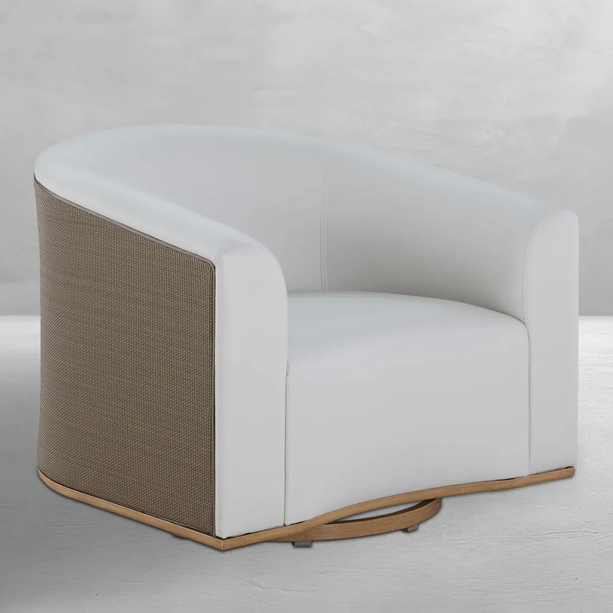 Summer Classics 1552 Tahoe Natural Weave Marine Grade Vinyl Swivel Lounge Chair Summer Classics 1552 Tahoe Natural Weave Marine Grade Vinyl Swivel Lounge Chair
