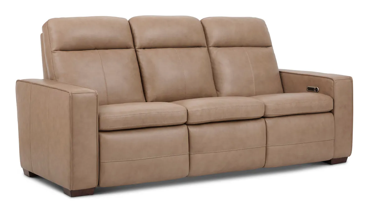 Flexsteel 1519-61P3-56282 Dutch Leather Power Reclining Sofa with Console, Power Headrest, & Lumbar Flexsteel 1519-61P3-56282 Dutch Leather Power Reclining Sofa with Console, Power Headrest, & Lumbar