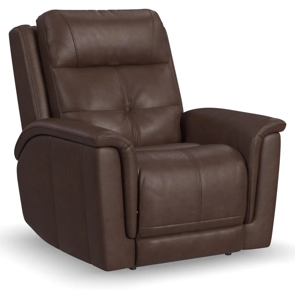 Flexsteel 1640-50P5-43970 Ranger Leather Power Recliner with Power Headrest, Lumbar, Heat & Massage Flexsteel 1640-50P5-43970 Ranger Leather Power Recliner with Power Headrest, Lumbar, Heat & Massage