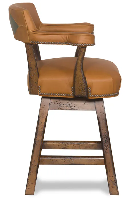 McKinley Leather 22-CH-SGT Lafone Counter Stool with Stained Glass Treatment McKinley Leather 22-CH-SGT Lafone Counter Stool with Stained Glass Treatment