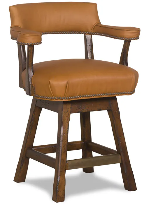 McKinley Leather 22-CH-SGT Lafone Counter Stool with Stained Glass Treatment McKinley Leather 22-CH-SGT Lafone Counter Stool with Stained Glass Treatment