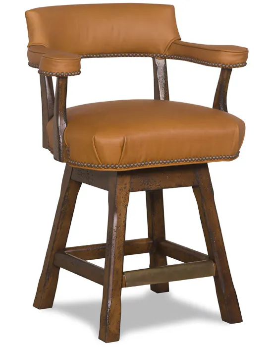 McKinley Leather 22-CH-SGT Lafone Counter Stool with Stained Glass Treatment McKinley Leather 22-CH-SGT Lafone Counter Stool with Stained Glass Treatment