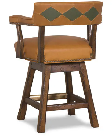 McKinley Leather 22-CH-SGT Lafone Counter Stool with Stained Glass Treatment McKinley Leather 22-CH-SGT Lafone Counter Stool with Stained Glass Treatment
