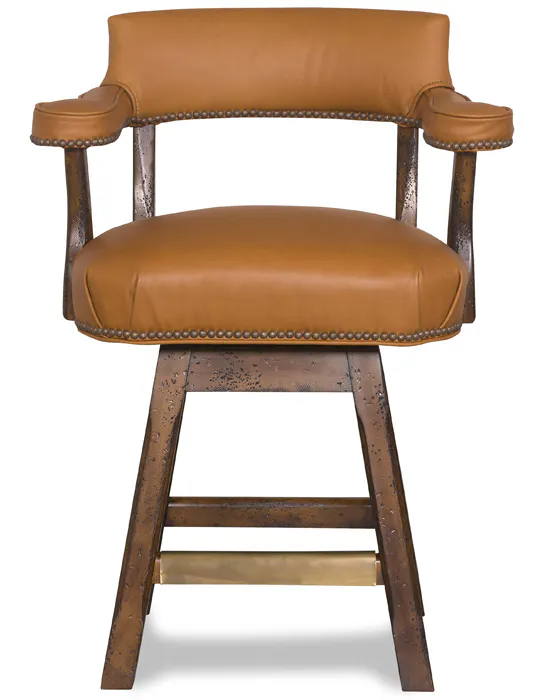 McKinley Leather 22-CH-SGT Lafone Counter Stool with Stained Glass Treatment McKinley Leather 22-CH-SGT Lafone Counter Stool with Stained Glass Treatment