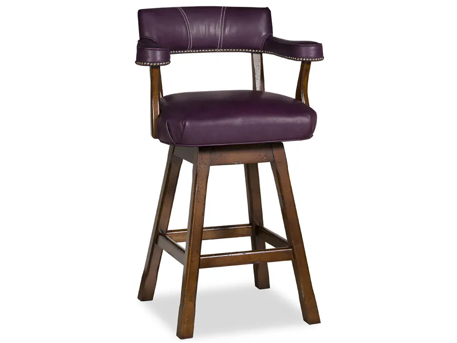 McKinley Leather 22-BH-SST Lafone Swivel Barstool