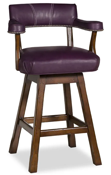 McKinley Leather 22-BH-SST Lafone Swivel Barstool McKinley Leather 22-BH-SST Lafone Swivel Barstool