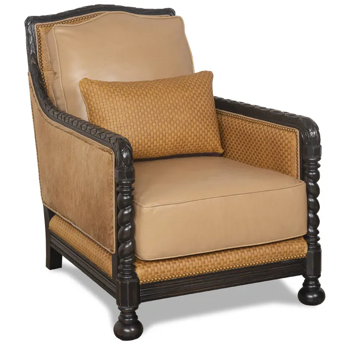 McKinley Leather 524-SLC Ingrid Chair with Specialty Leather Combination McKinley Leather 524-SLC Ingrid Chair with Specialty Leather Combination